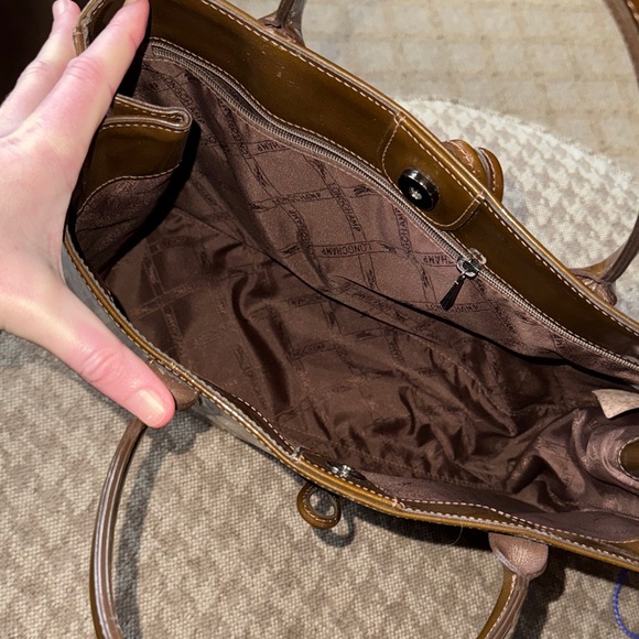 Longchamp Roseau structured patent Leather Tote - Picture 2 of 10